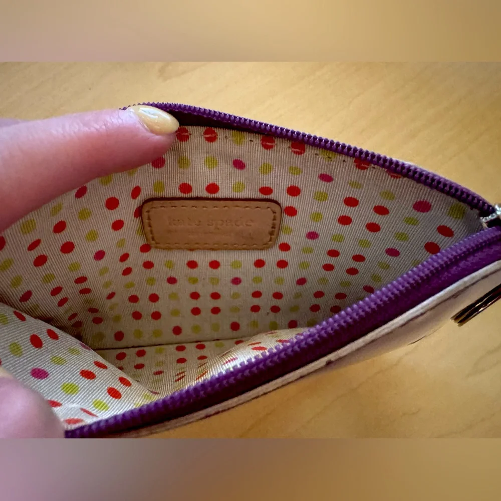 Kate Spade Vintage Purple Popsicle Flavor of the Month Coin Purse Keychain